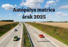 magyar autópálya matrica árak 2025